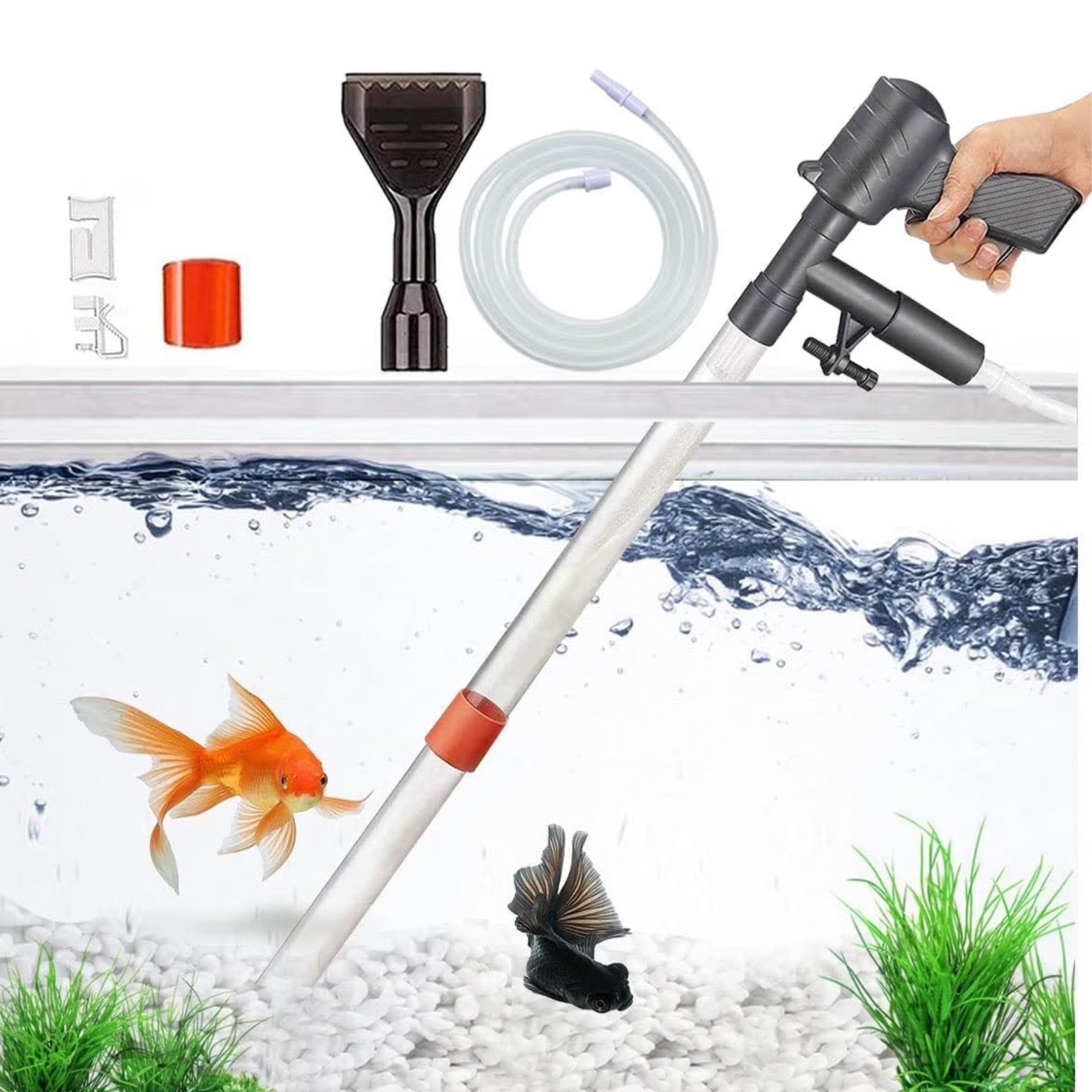 Fish tank cleaning