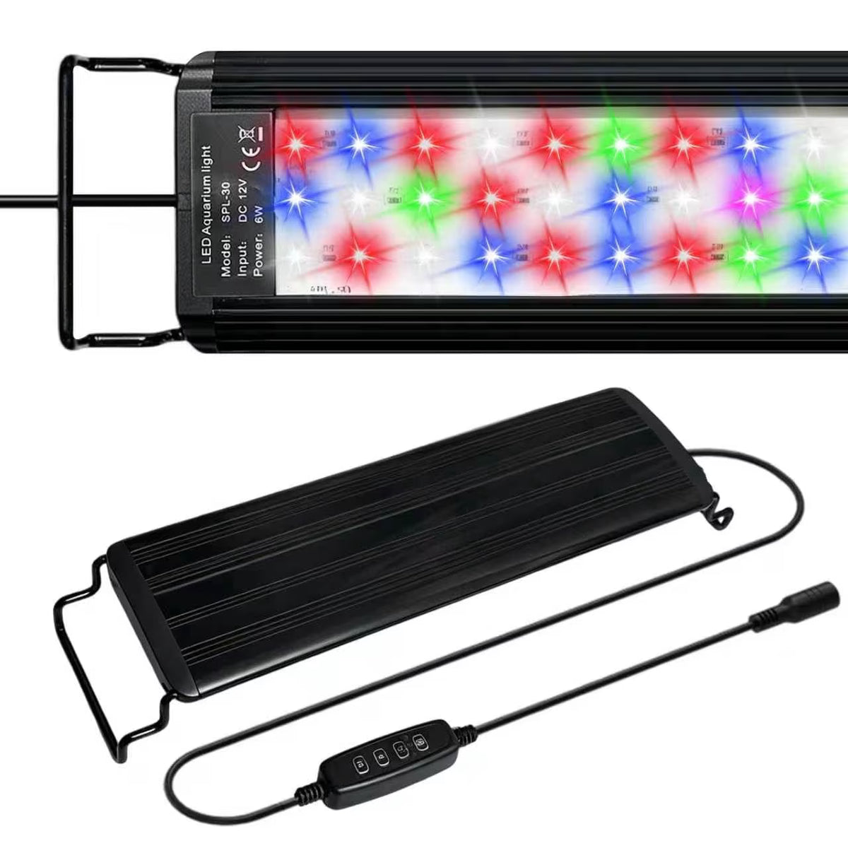 VNEKVA Full Spectrum LED Aquarium Light, Timer & Dimmable, Aluminum Extendable Mount for 18-24Inch Tank