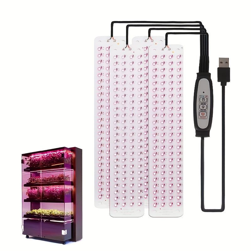 FINAQUA Grow Lights for Indoor Plants: USB-powered + 3/9/12H Timer + Full Spectrum, Suitable for Flowers, Fruits & Vegetables