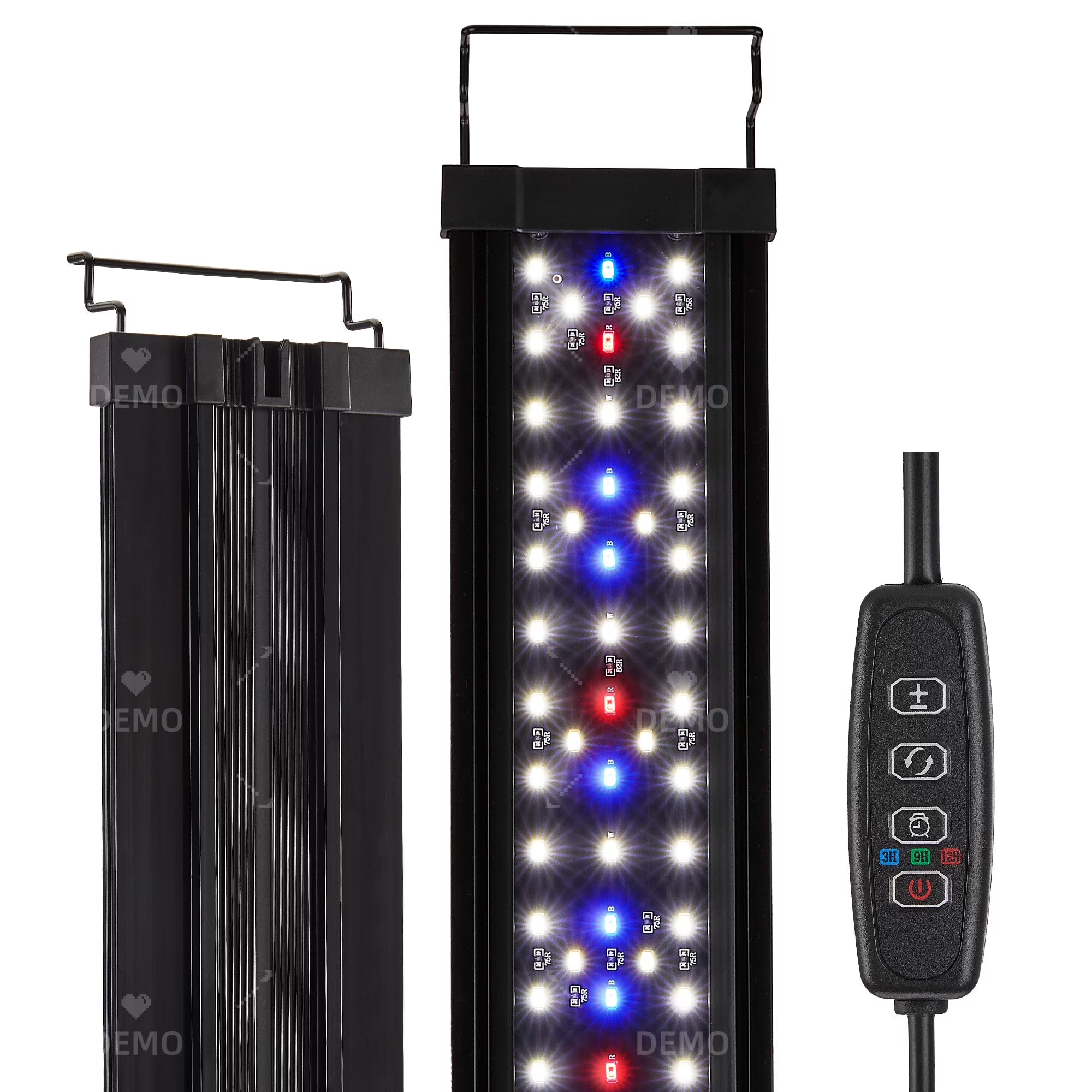 VNEKVA 12 Inch Full Spectrum Ultra Bright Aquarium LED Light with 3 Light Modes, 3/9/12H Timer, 10-Level Dimming - For Freshwater, Saltwater & Turtle Tanks