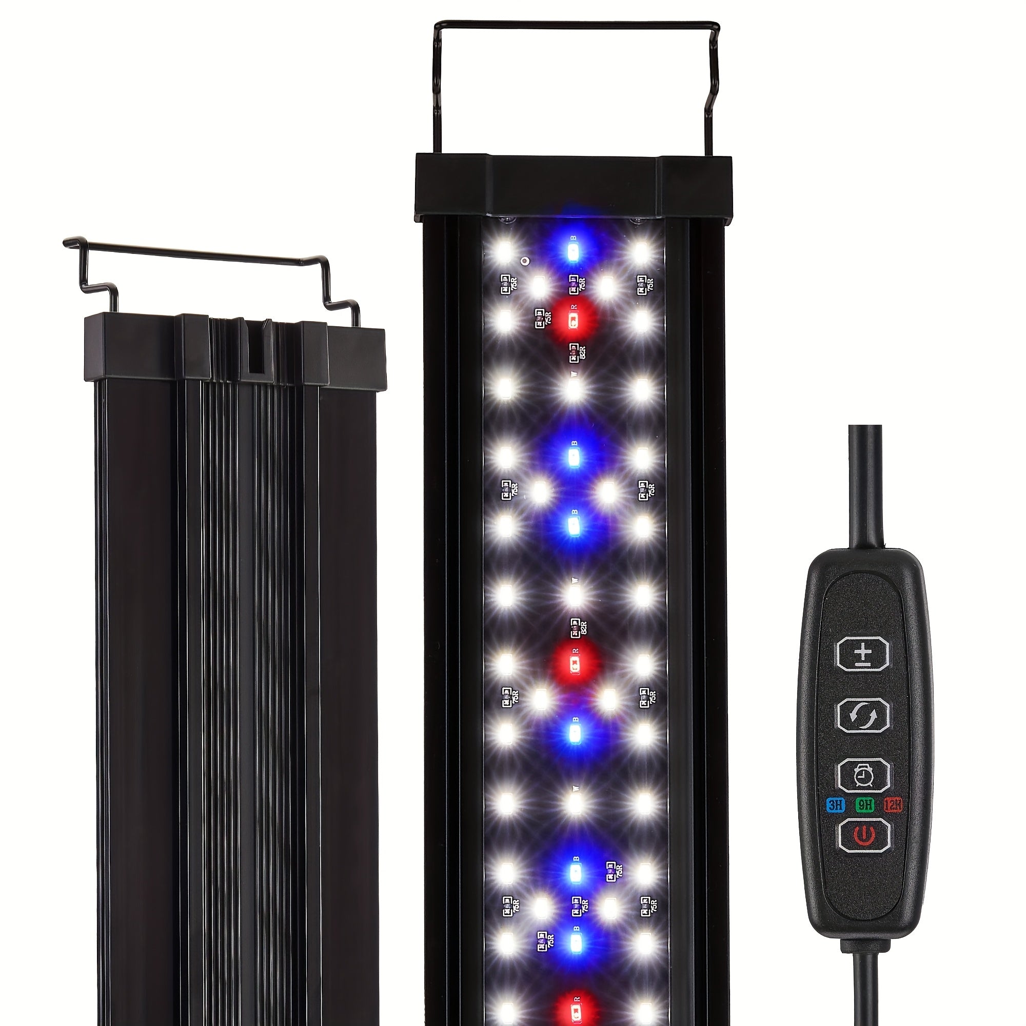 VNEKVA 12 Inch Full Spectrum Ultra Bright Aquarium LED Light with 3 Light Modes, 3/9/12H Timer, 10-Level Dimming - For Freshwater, Saltwater & Turtle Tanks