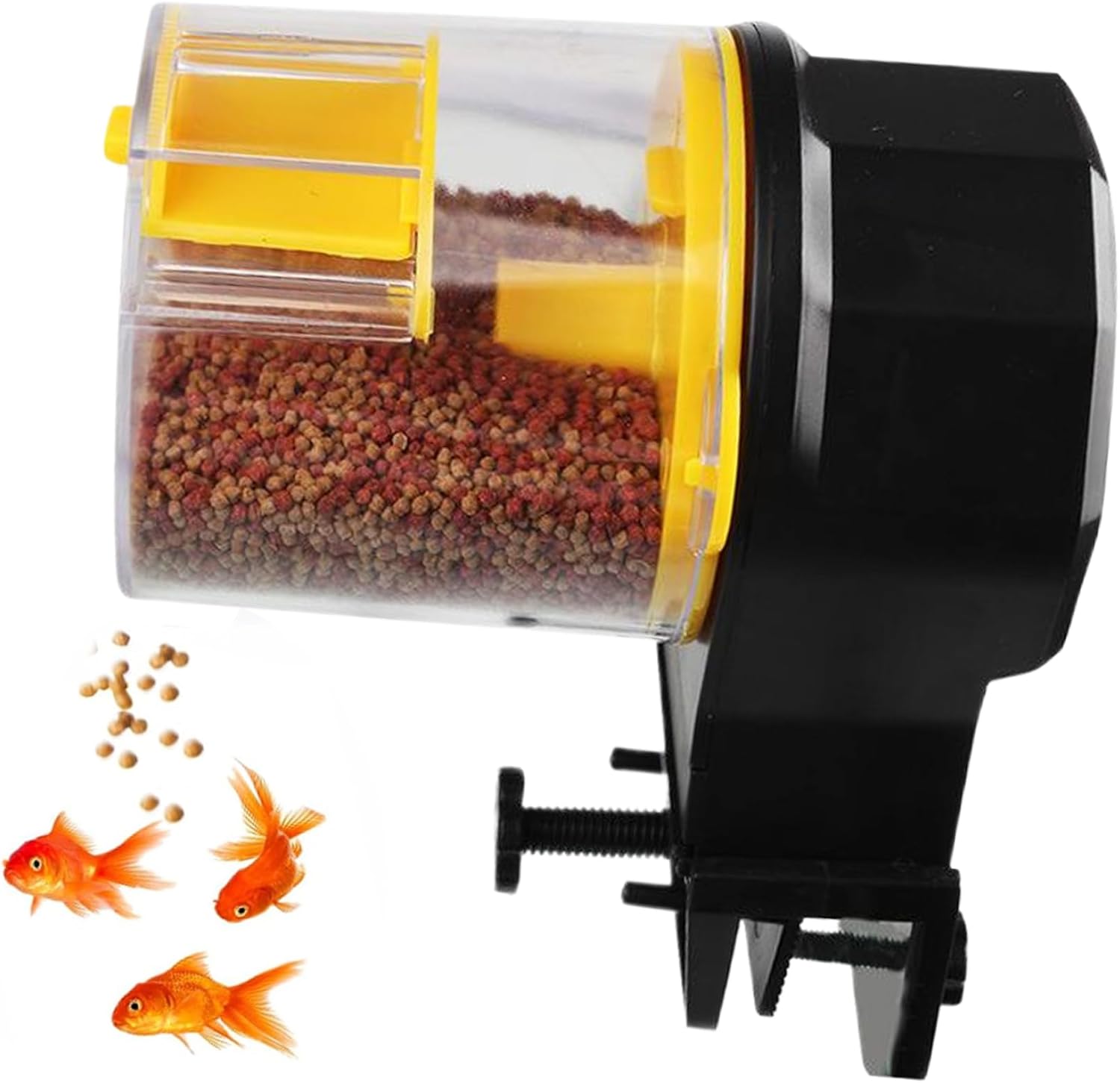 VNEKVA Automatic Fish Feeder with Timer, 210ML & 100ML Capacity, Auto Fish Food Dispenser for Aquariums, Fish Tanks & Ponds, Vacation Fish Feeder for Hands-Free Fish Care