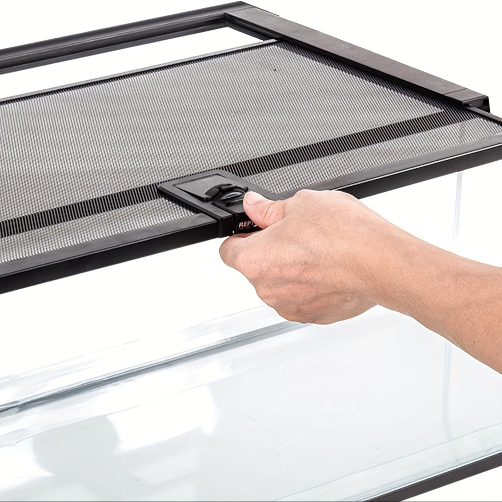 VNEKVA Reptile Terrarium Tank for Lizards, Geckos, and Frogs, Glass Enclosure with Top Opening and Locking Lid