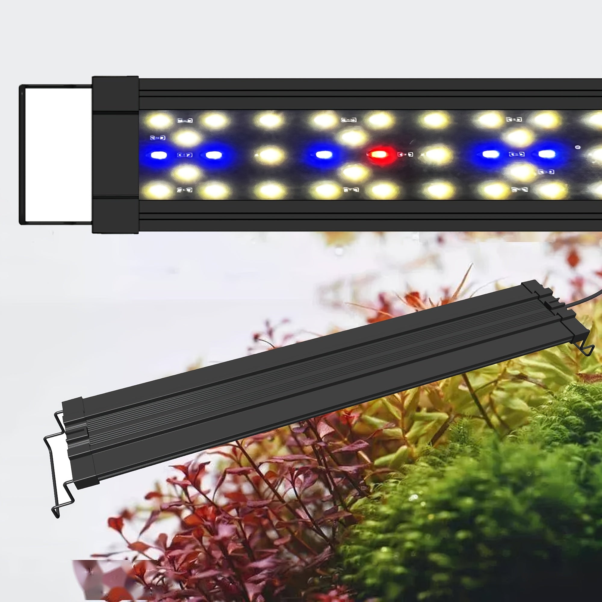 VNEKVA 12 Inch Full Spectrum Ultra Bright Aquarium LED Light with 3 Light Modes, 3/9/12H Timer, 10-Level Dimming - For Freshwater, Saltwater & Turtle Tanks