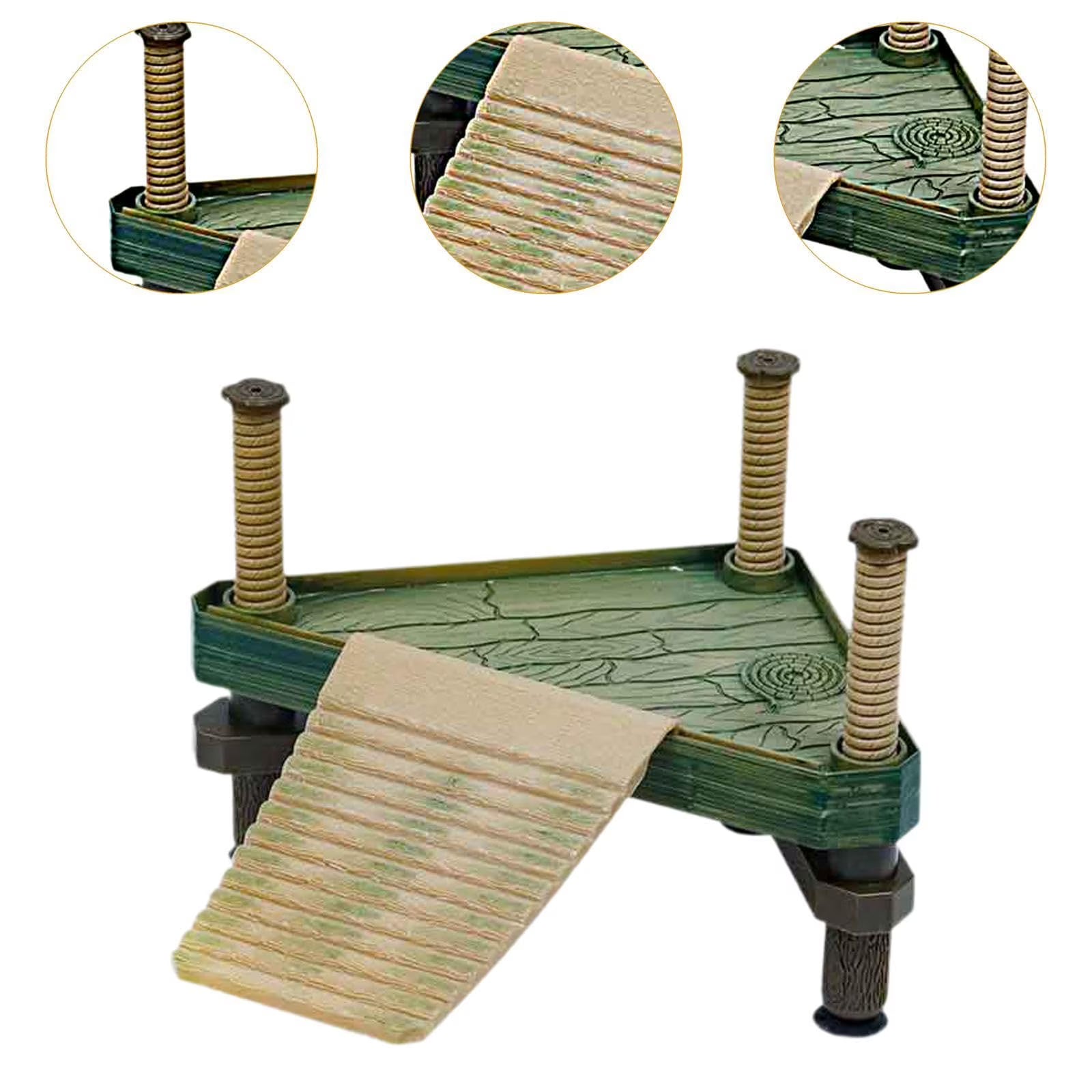 VNEKVA Aquarium Floating Turtle Basking Dock, Resting Platform for Turtles, Frogs & Aquatic Crabs