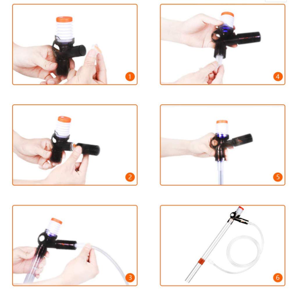 VNEKVA Aquarium Gravel Cleaner Siphon - Fish Tank Vacuum & Water Changer for Gravel & Sand