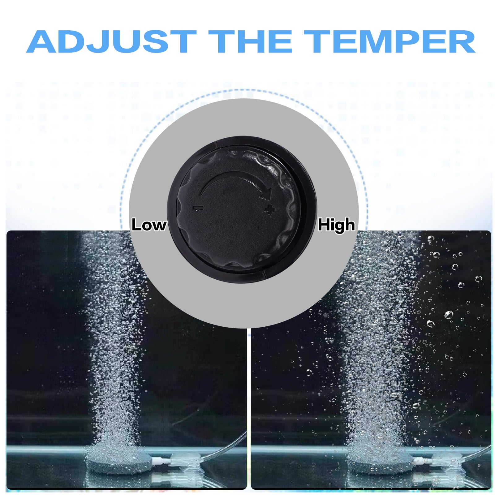 VNEKVA Aquarium Air Pump Dual Outlet Fish Tank Aerator with Accessories for 5-200 Gallon Tank