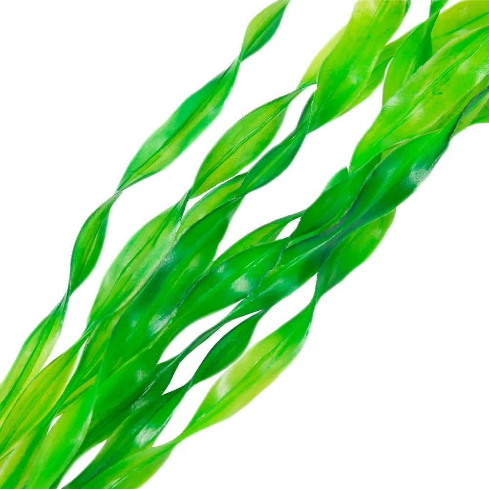 10 PCS Artificial Plastic Fish Tank Plants - Aquarium Decor for Freshwater & Saltwater Tanks