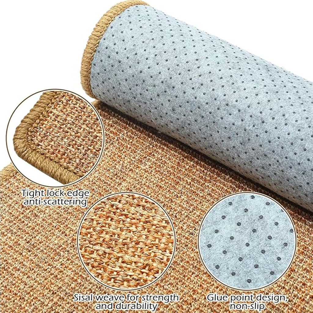 FIAQUA 2PCS Rabbit Scratch Mat, 16x12in Natural Bunny Scratching Pad, Claw & Teeth Care for Bunnies, Multi-Use Mat for Rabbit Cages - Chew Toy, Bedding, Sleeping & Nesting