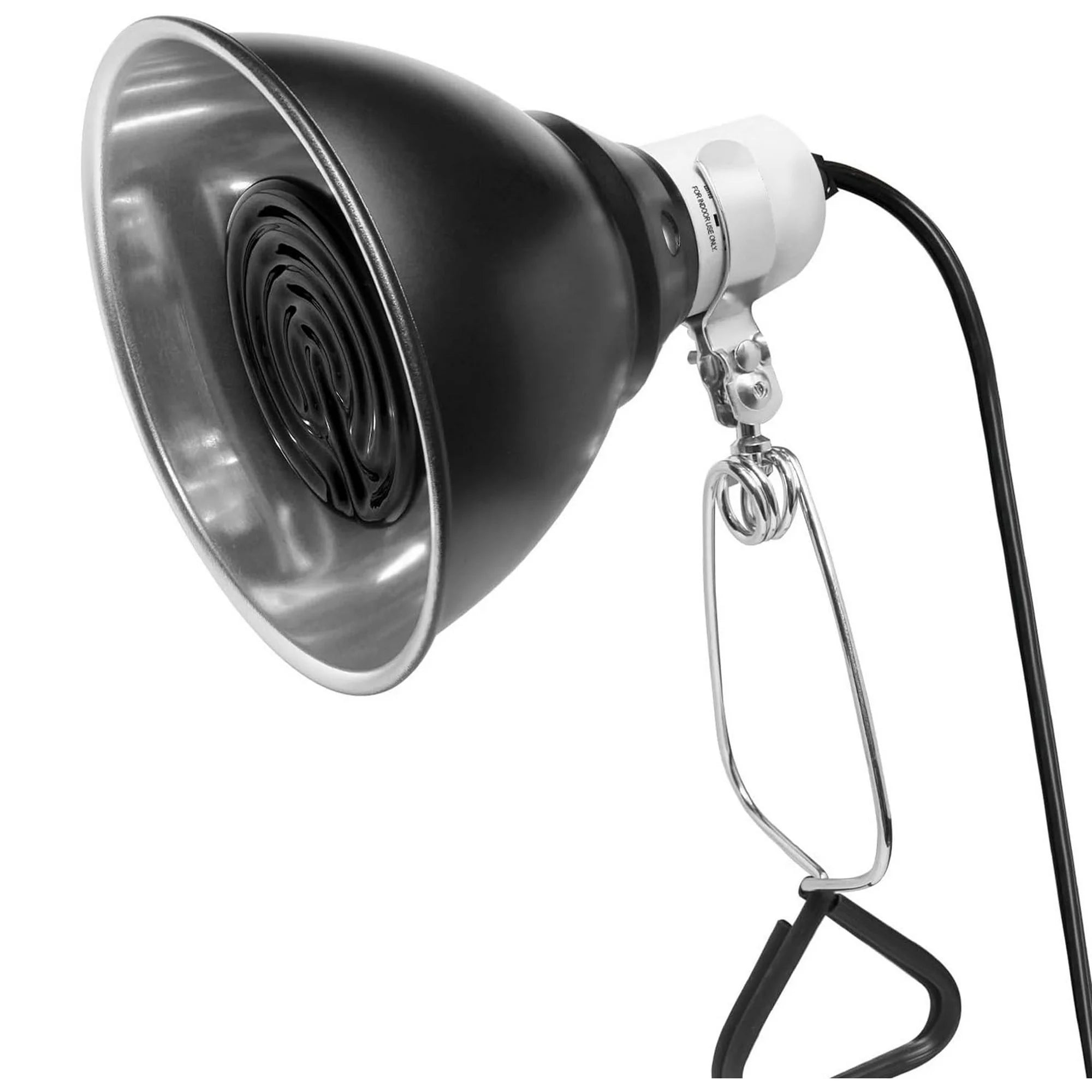 VNEKVA Reptile Heat Lamp Fixture 5.5" Deep Dome w/Switch, Supports 60W-100W - Works with All E26 UVA/UVB/Basking Bulbs