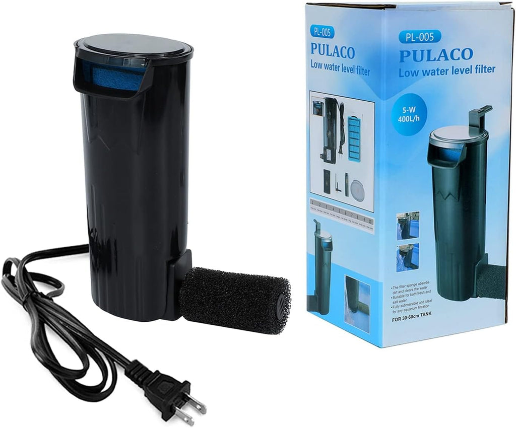 FINAQUA Aquarium Internal Filter, Suitable for 3–15 Gallons (Approx. 9.6–45.4 Liters) – Ideal for Turtle Tanks, Reptile/Amphibian Enclosures, Frog Habitats, Cichlid Tanks, and New Aquariums.