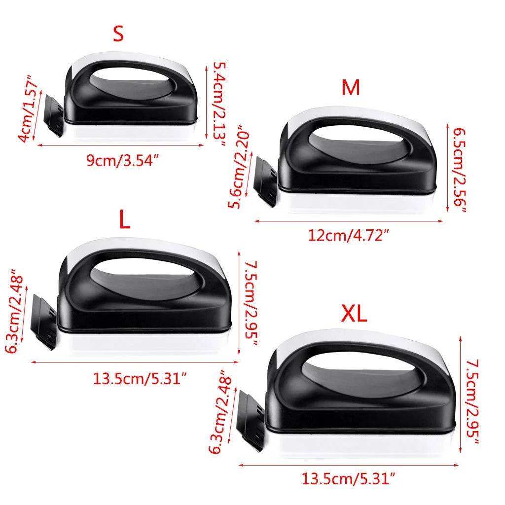 Magnetic Aquarium Glass Cleaner - Scratch-Free Algae Scraper Brush with Handle for Fish Tanks