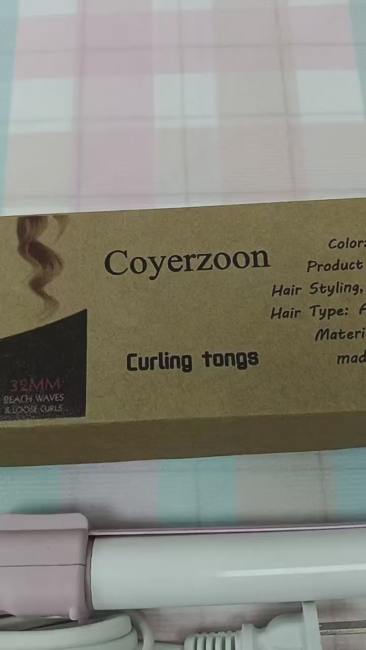 Coyerzoon Automatic Hair Curler, Ceramic Ionic Rotating Curling Iron, Adjustable Temp Anti‑Scald Hair Styling Tool for All Hair Types